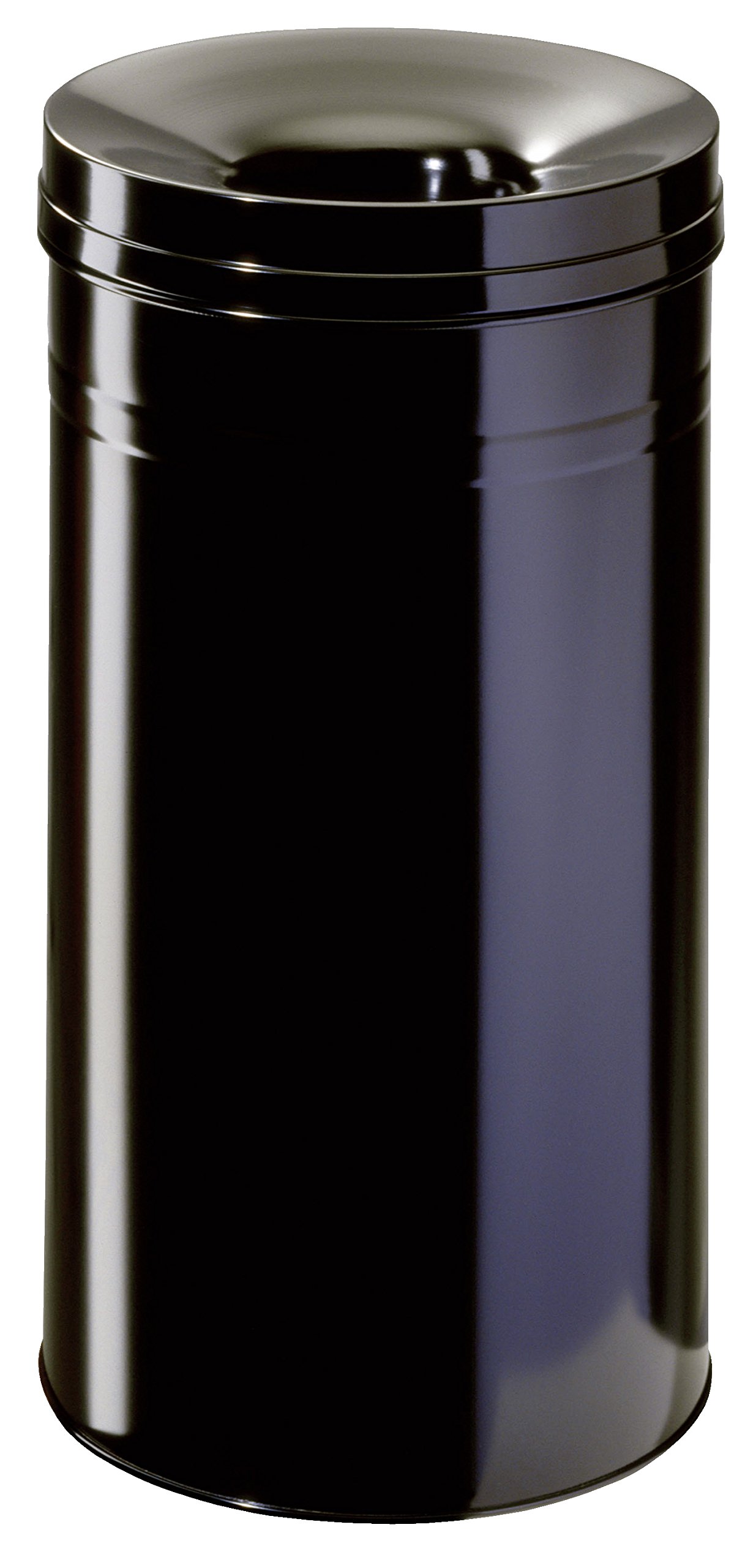 Durable 62 Litre Safe Round Waste Bin - Black