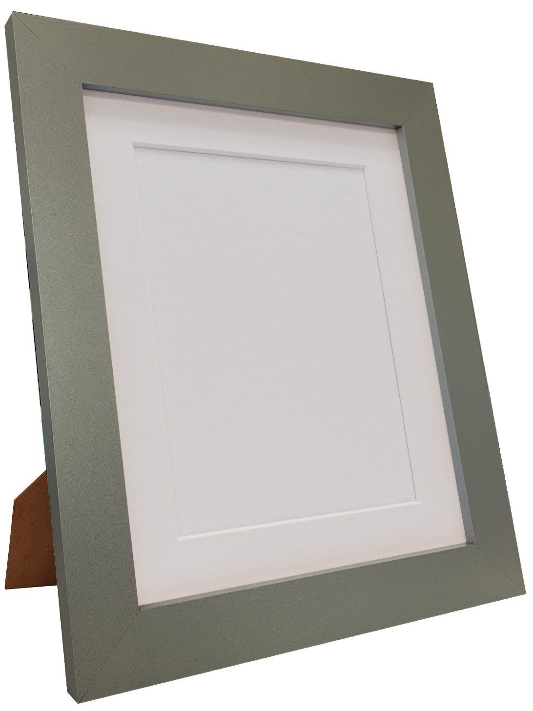 Metro Dark Grey Photo Picture Poster Frame with White Mount A3 Image Size A4