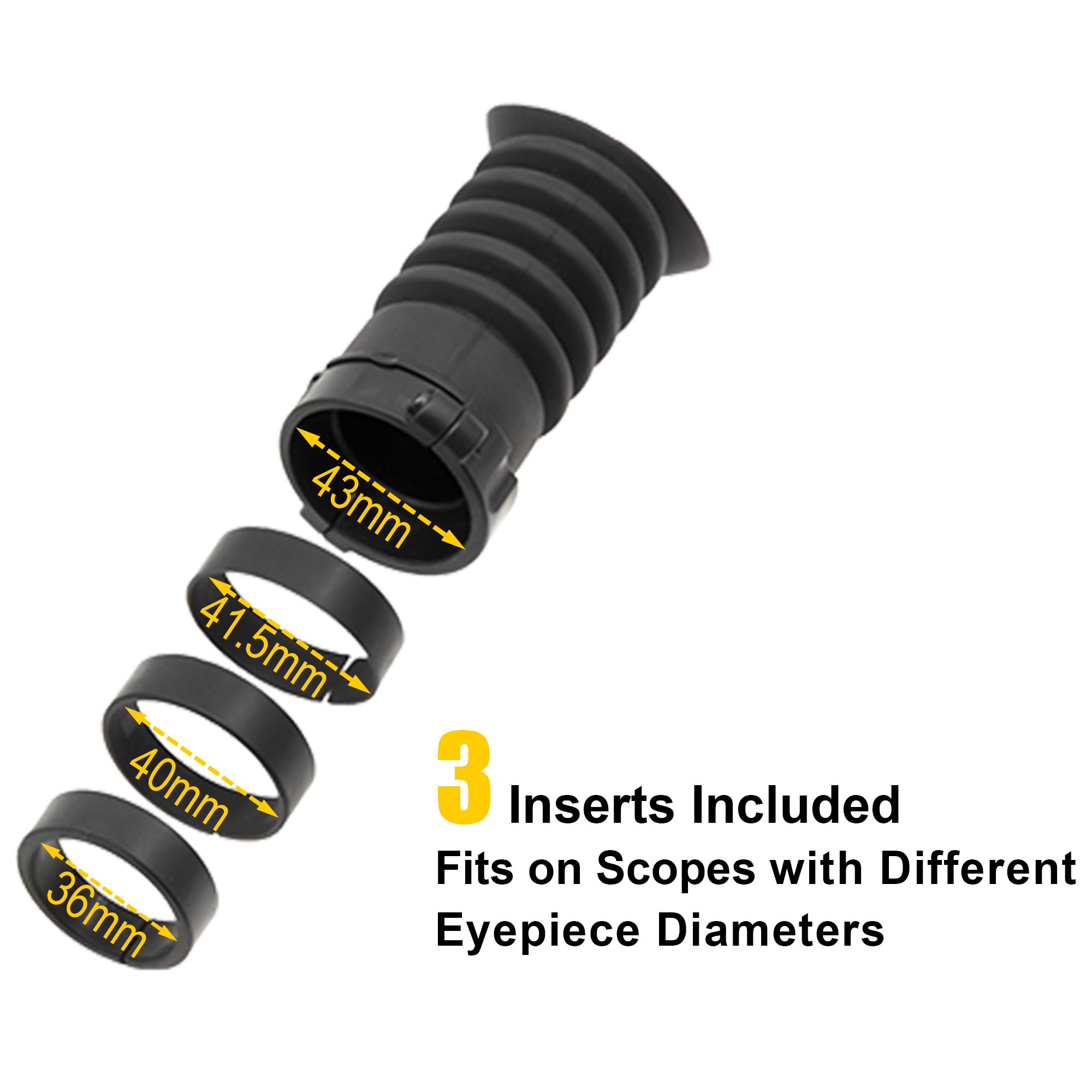 UTG Rubber Scope Eyeshade for 36, 40, 41.5, 43mm Eyepiece Buy Online