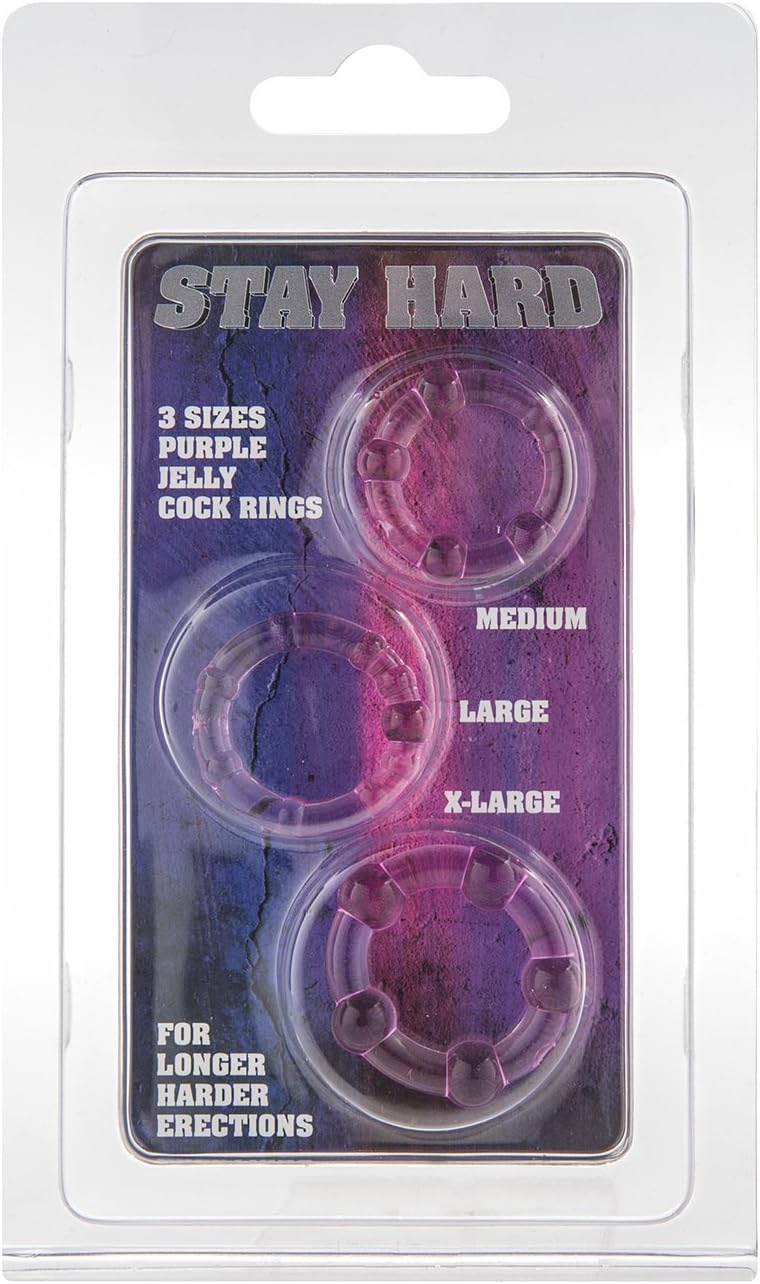 You2Toys Get Hard Cock Rings Set, Purple - Image 3
