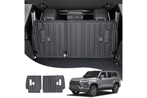 LaIIker 2 PCs Seat Back Protective Pad for for 2024 2025 2026-Present Lexus GX550 GX 550h Rear Chair Anti-Kick Scratch Panel Interior Modification Lexus gx 550 Accessories (5/7 Seats)