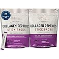 Live Conscious Collagen Peptides Powder Unflavored Packets-Hydrolyzed Collagen Powder-Hair, Skin, Nail, & Joint Support-Type I & III Grass-Fed Collagen Supplements for Women and Men - Pack of 20 (2Pk)