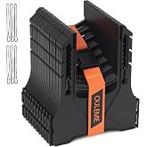 OULEME 10FT RV Sewer Hose Support, Black Tank Hose Holder with Rubber Band and Carry Strap, Easy to Adjust Height for Camper 