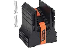 OULEME 10FT RV Sewer Hose Support, Black Tank Hose Holder with Rubber Band and Carry Strap, Easy to Adjust Height for Camper Travel Trailers