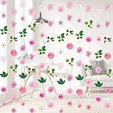 Biutee 6 PCS Hanging Flower Garlands 6FT Artificial Flowers Hanging Decorations Floral Hanging Garland with Hooks Fake Flower