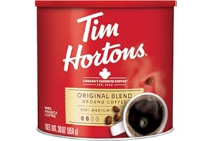 Tim Hortons Original Blend 100% Arabica Ground Coffee Can, 30 Ounces