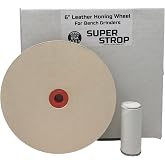 6" Pro Sharpening Supply Leather Honing Wheel Fits 6 in. Bench Grinders and Polishers