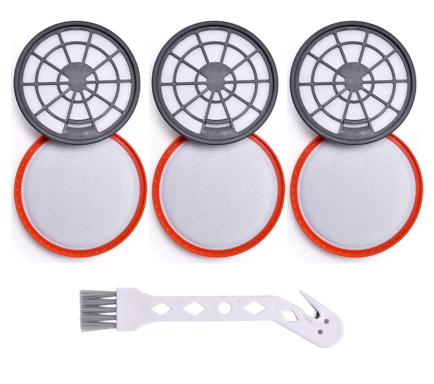 Artraise 3 Pack Type 95 Filters for Vax Replacement Filter Pre & Post Motor Filter Kit for Vax Air Compact Series Upright Vacuum Cleaners