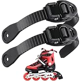 Mipcase Roller Skate Buckle Strap Replacement Set 2 Sets Skating Shoe Accessories with Straps Buckles and Screws for Inline Skates Roller Skates Accessories Easy Install
