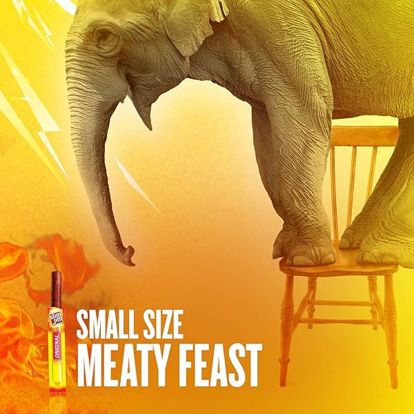SLIM JIM SMOKED MEAT STICKS, ORIGINAL FLAVOR, 6G PROTEIN PER SERVING, SNACK SIZE, 0.28 OZ. (14 COUNT)