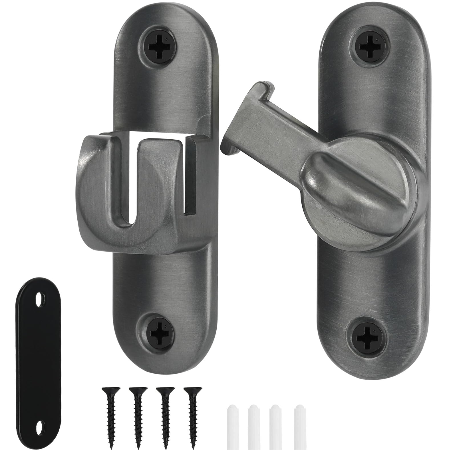 Qkenvo Flip Door Latch Gate Latches 90/180 Degree