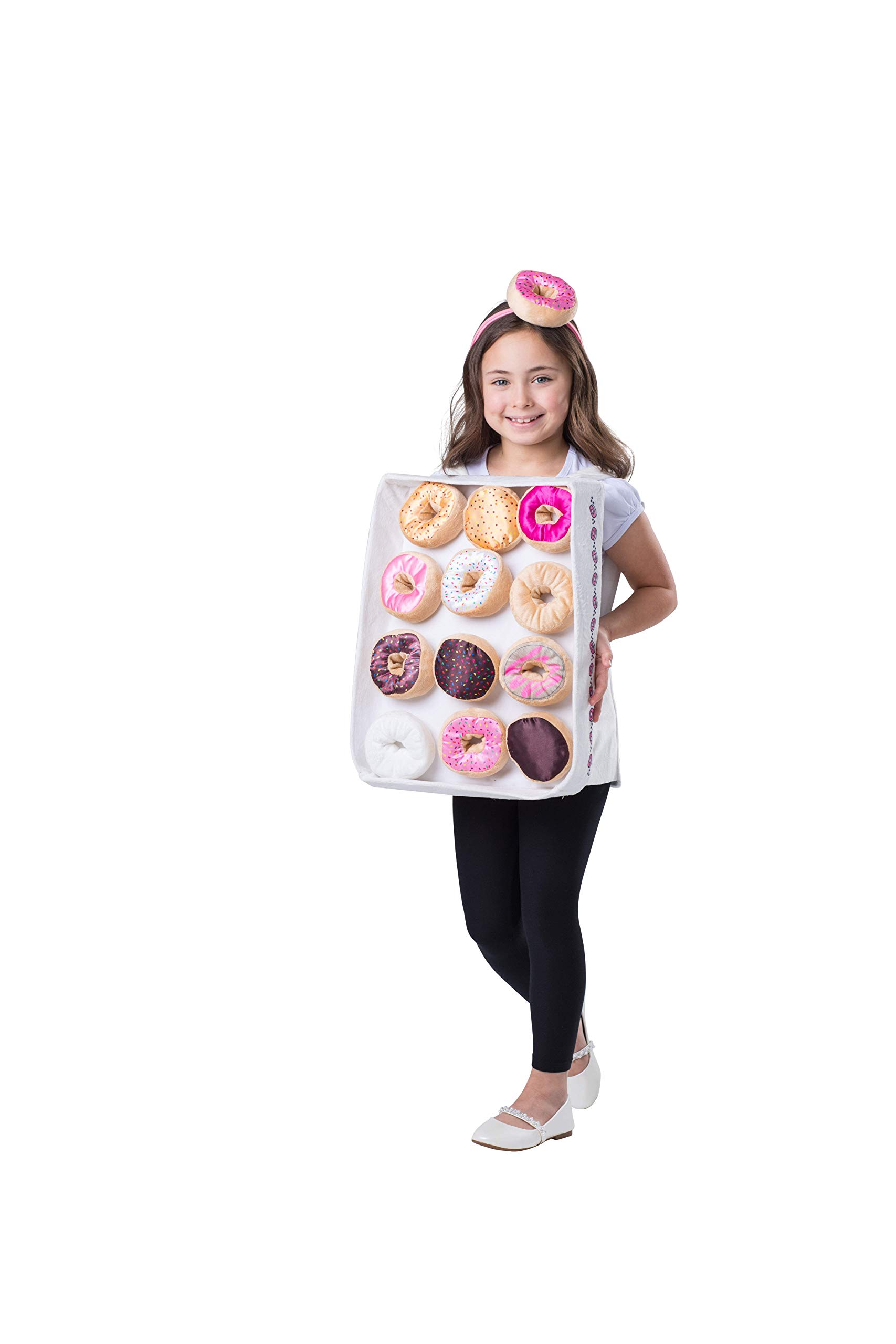 Dress Up America Doughnut Box Costume for Kids - Donut Costume Set - Includes an Adorable Tunic and Headband