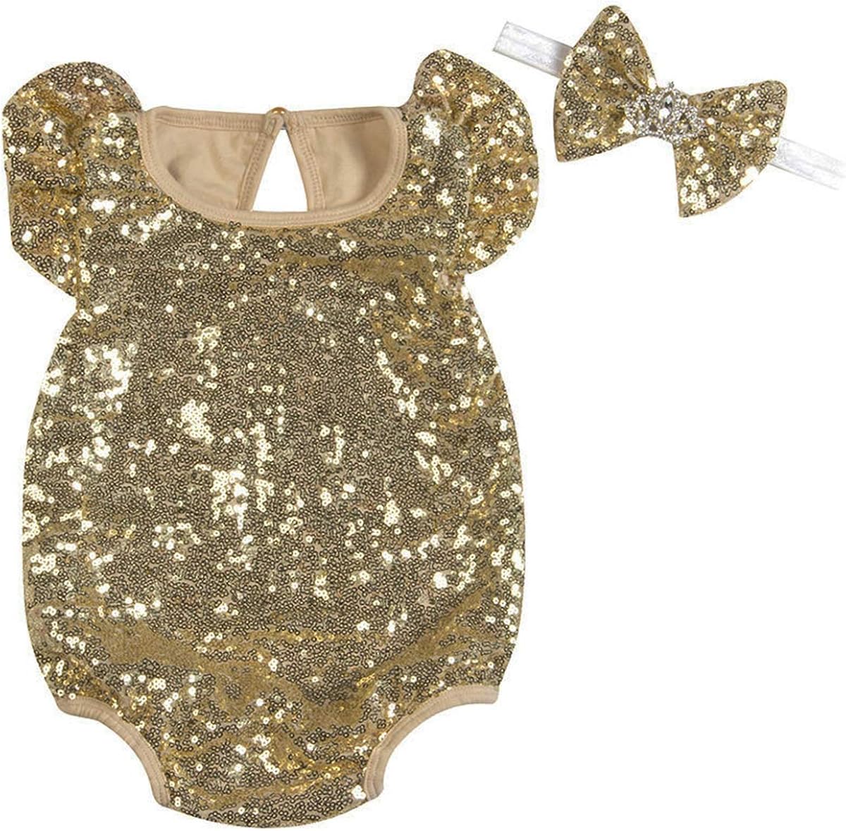 girls gold jumpsuit