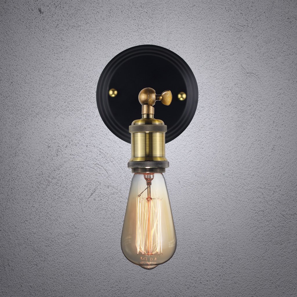 Judy Lighting - Industrial Vintage Classic Wall Lamp Retro Wall Sconce Fixtures (Bronze)