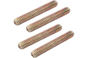 Hordion 8pcs Fully Threaded Rod 5/16"-18, 2" Length, Zinc Plated All Threaded Rods Carbon Steel Thread Screw for Furniture Assembly Fastening