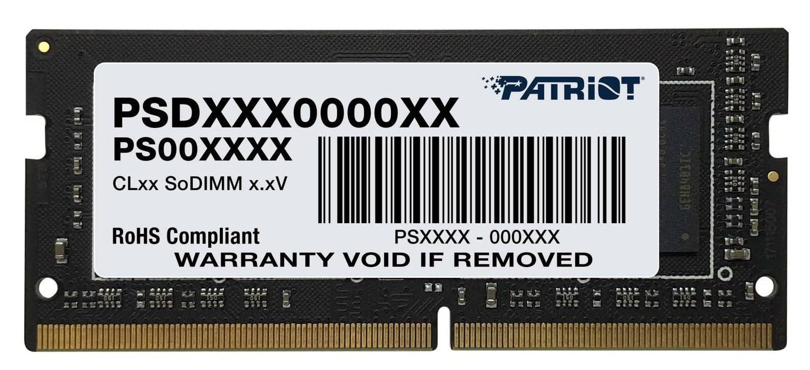 Patriot Signature Series DDR4 32GB (1 x 32GB) 3200MHz SODIMM Single