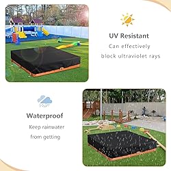 Sand Box Cover，For 49"Lx47"Wx8.5"H Square Sand