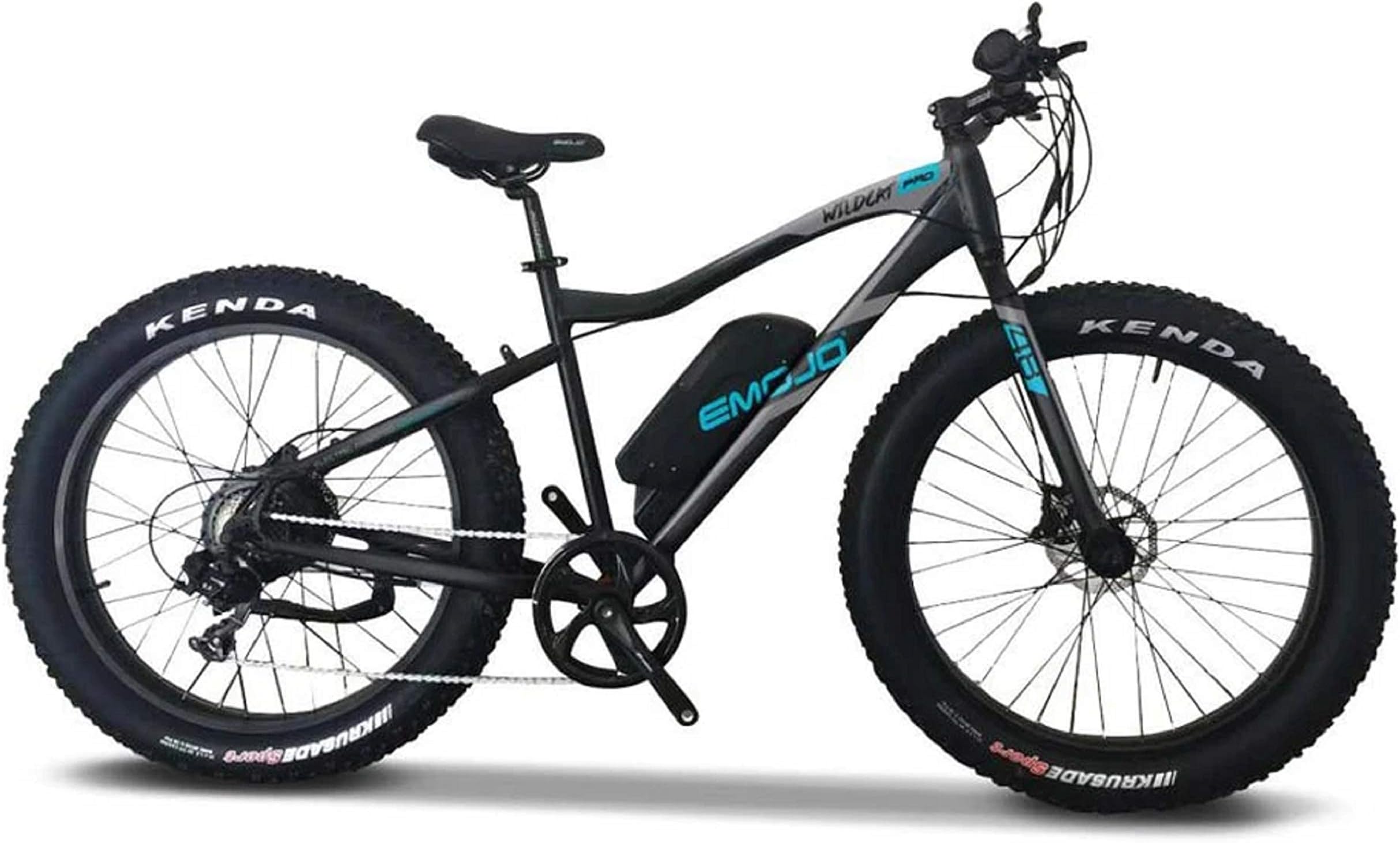 Emojo Wildcat Pro Electric Bike Mountain 26 inch Fat Tire Electric Power Bicycle, with 500W Motor and Removable 48V 10.4AH Lithium Battery Ebike with LCD Display