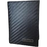 Calvin Klein Men's Compact Genuine Leather Wallet with RFID Protection, Black, Compact, Classic