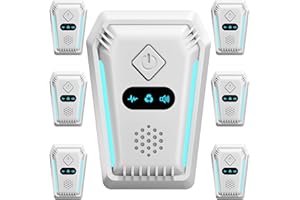 ASUKIN (2026 Upgraded) Ultrasonic Insect & Pest Indoor Repeller, Plug-in Control Device Repellent for Rodent, Mice, Rats, Roaches, Ants, Spiders, Bugs, Mosquitoes, Home, 3 Mode Switching (6 Pack)