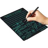 12in Rechargeable LCD Writing Tablet, Bezel-Free Type-C Digital Notepad | for Adults Ultra-Slim Lightweight Fine Lines No Palm Marks Office Home School Reusable