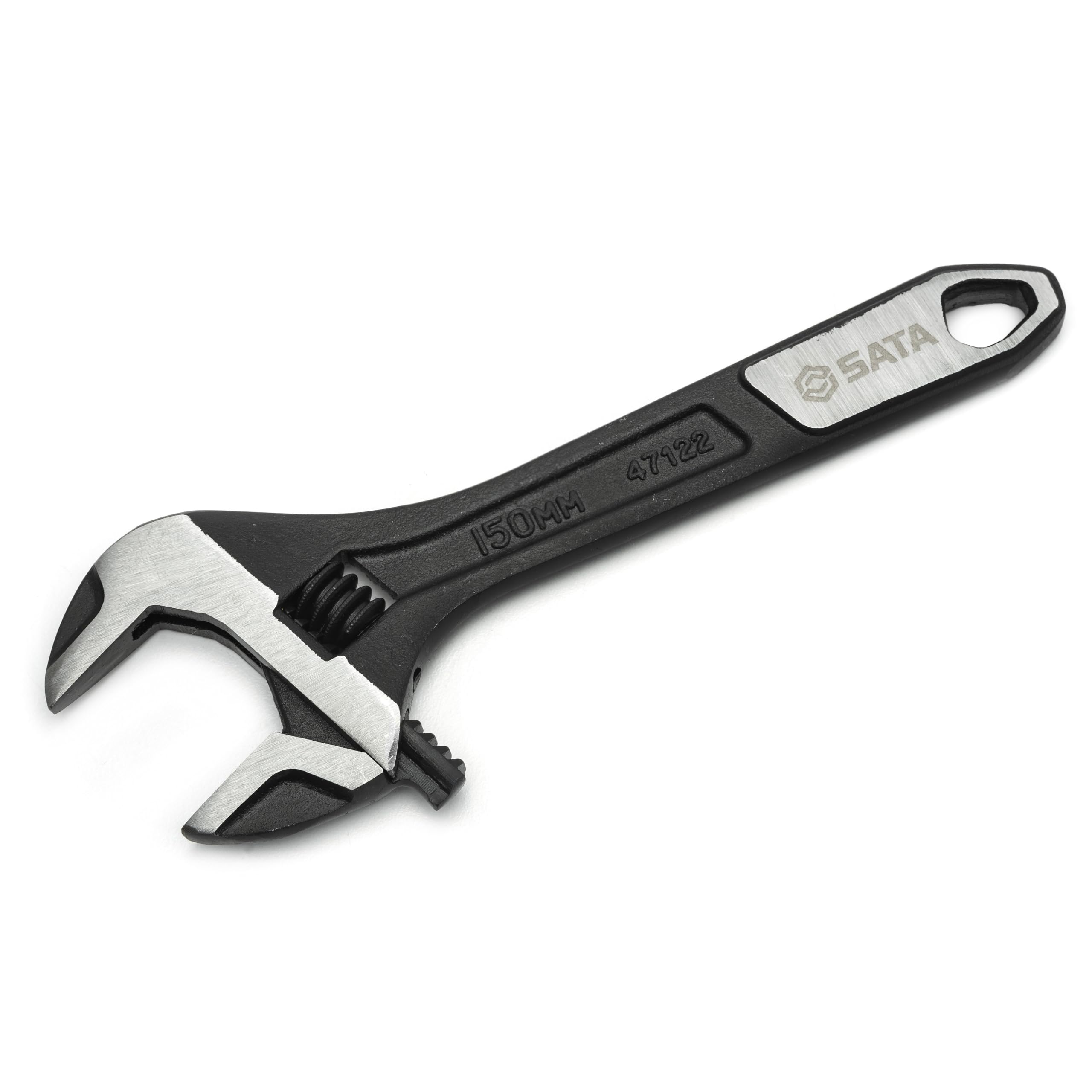 Sata 6in Wide Jaw Heavy Duty Compact Hand Tool Adjustable Wrench