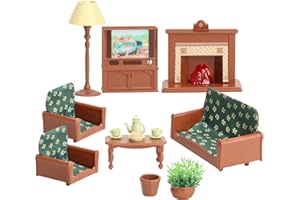 BANANMELONBM Dollhouse Furniture Set for Kids Toys Miniature Doll House Accessories Pretend Play Toys for Boys Girls & Toddlers Age 3+ with Living Room