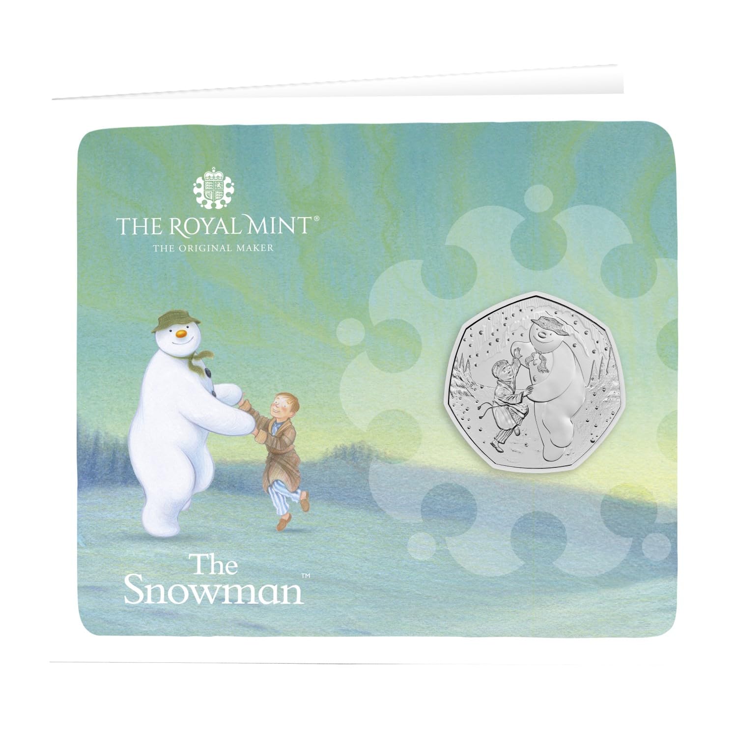 CrawleyCoins 2023 Snowman Christmas UK 50p Brilliant Uncirculated Coin Card Mint Sealed Pack