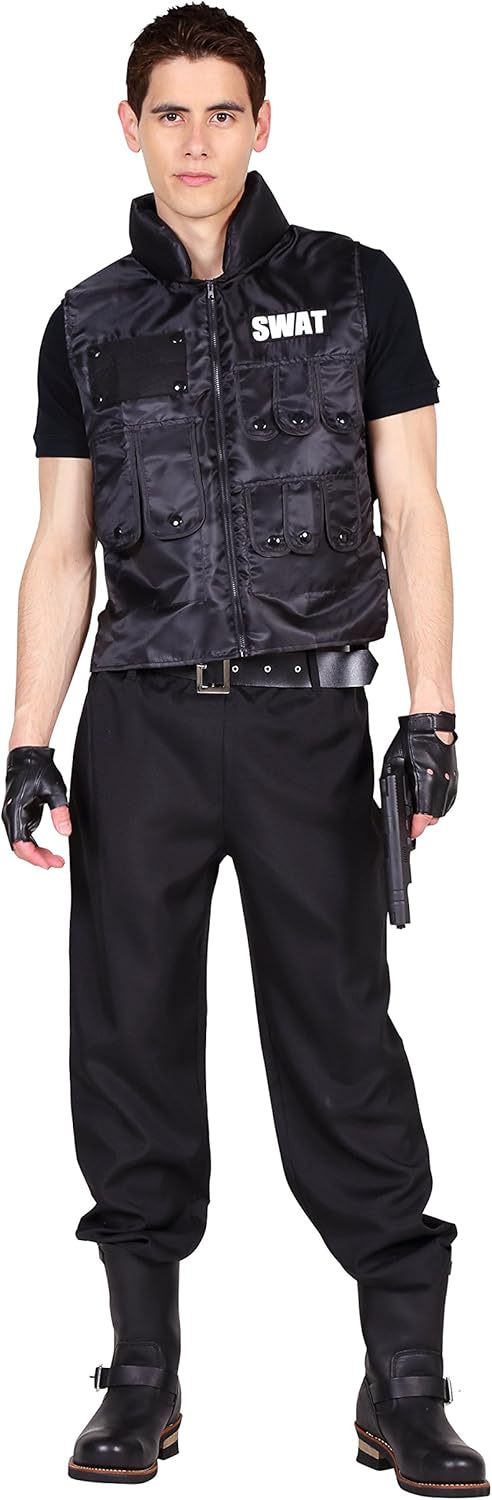 Amazon Party City コスの極み コスプレ スワット メンズ 黒 おもちゃ おもちゃ