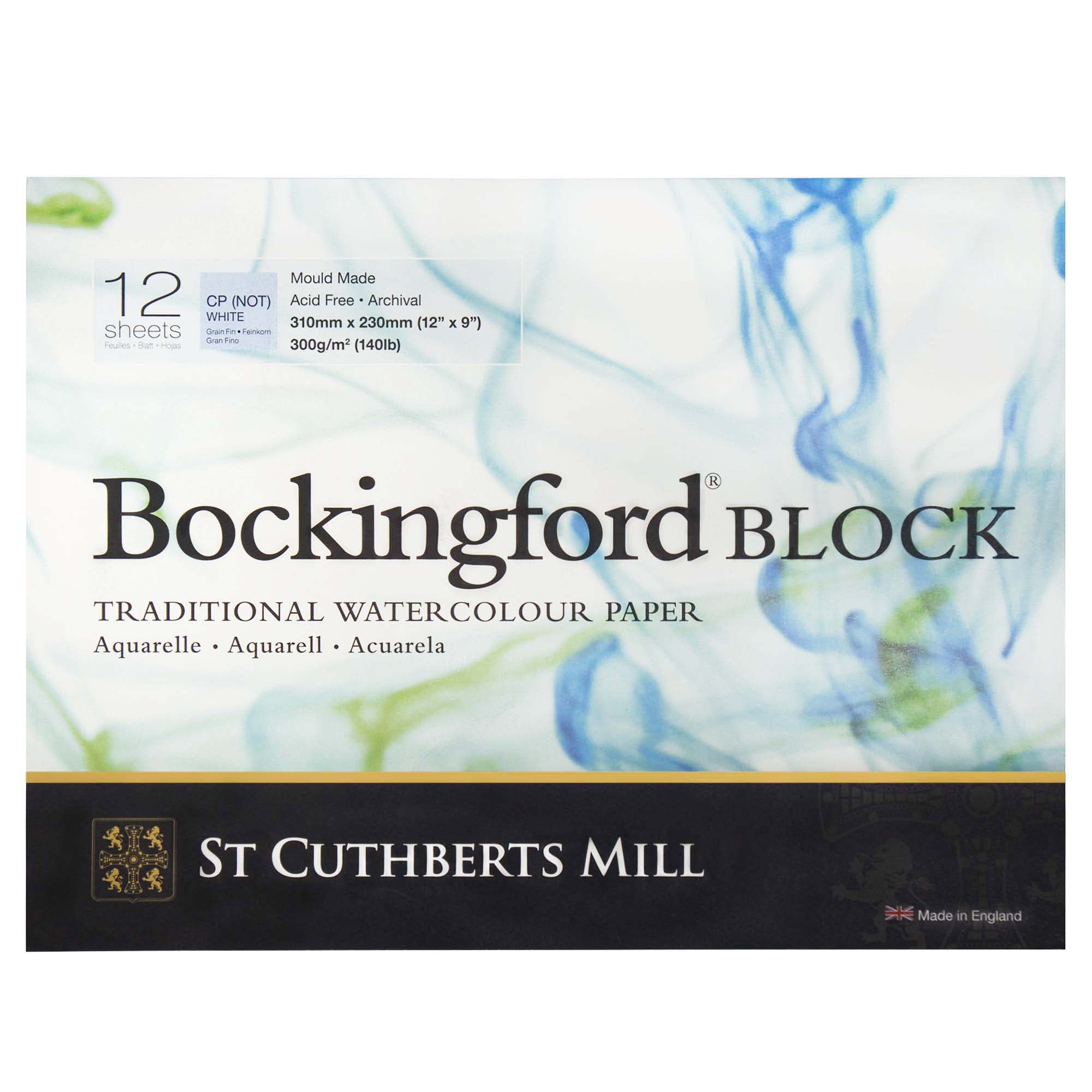 Bockingford Wc Block 140Lb Cp 9X12 White