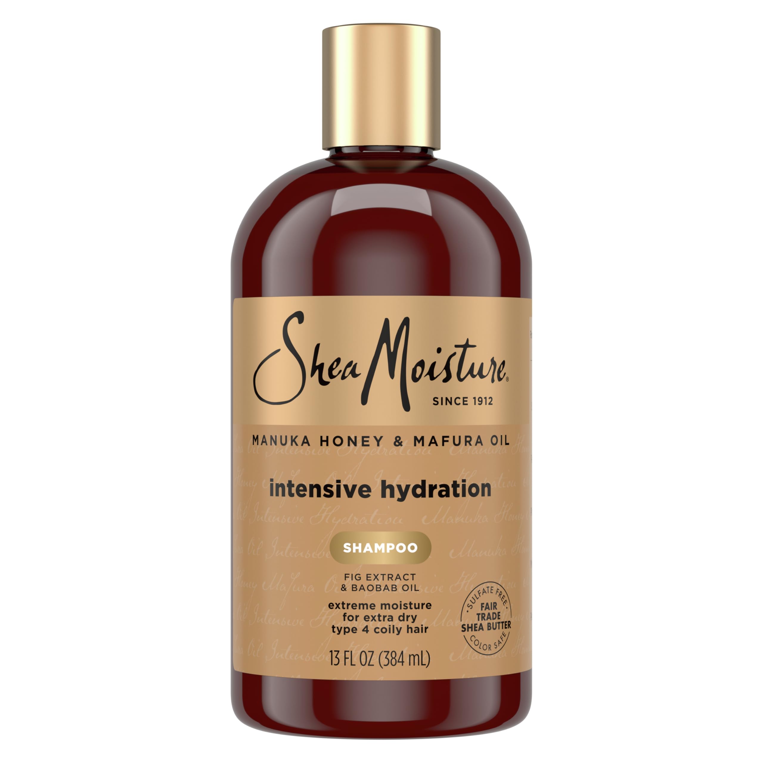 Shea Moisture Manuka Honey & Mafura Oil Intensive Hydration Shampoo with African Rock Fig & Baobab Oil 13 oz