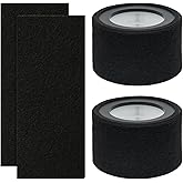 CHAMONNY EE-5068 Filter Replacement, Compatible with Crane EE-5068 and Etery jt-8115m Air Purifiers, 3-in-1 H13 True HEPA Filter and Activated Carbon Filter, Part# HS-1946, 2 Pack