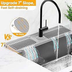Folding Faucet Mat for Kitchen Sink Splash