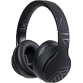 PowerLocus Wireless Bluetooth Headphones, Over Ear Headphones with Microphone, 50H Playtime, HiFi Stereo Sound, Deep Bass, Soft Earmuffs, Foldable Lightweight Headphones for Travel/PC/Cell Phone