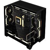Lian Li O11 Vision-M mATX PC Case, 1 x 140mm Fan, High-Airflow, Black | Three-sided glass case for M-ATX/Mini-ITX builds with 410mm GPU clearance, a 360mm top radiator and one 140mm fan.