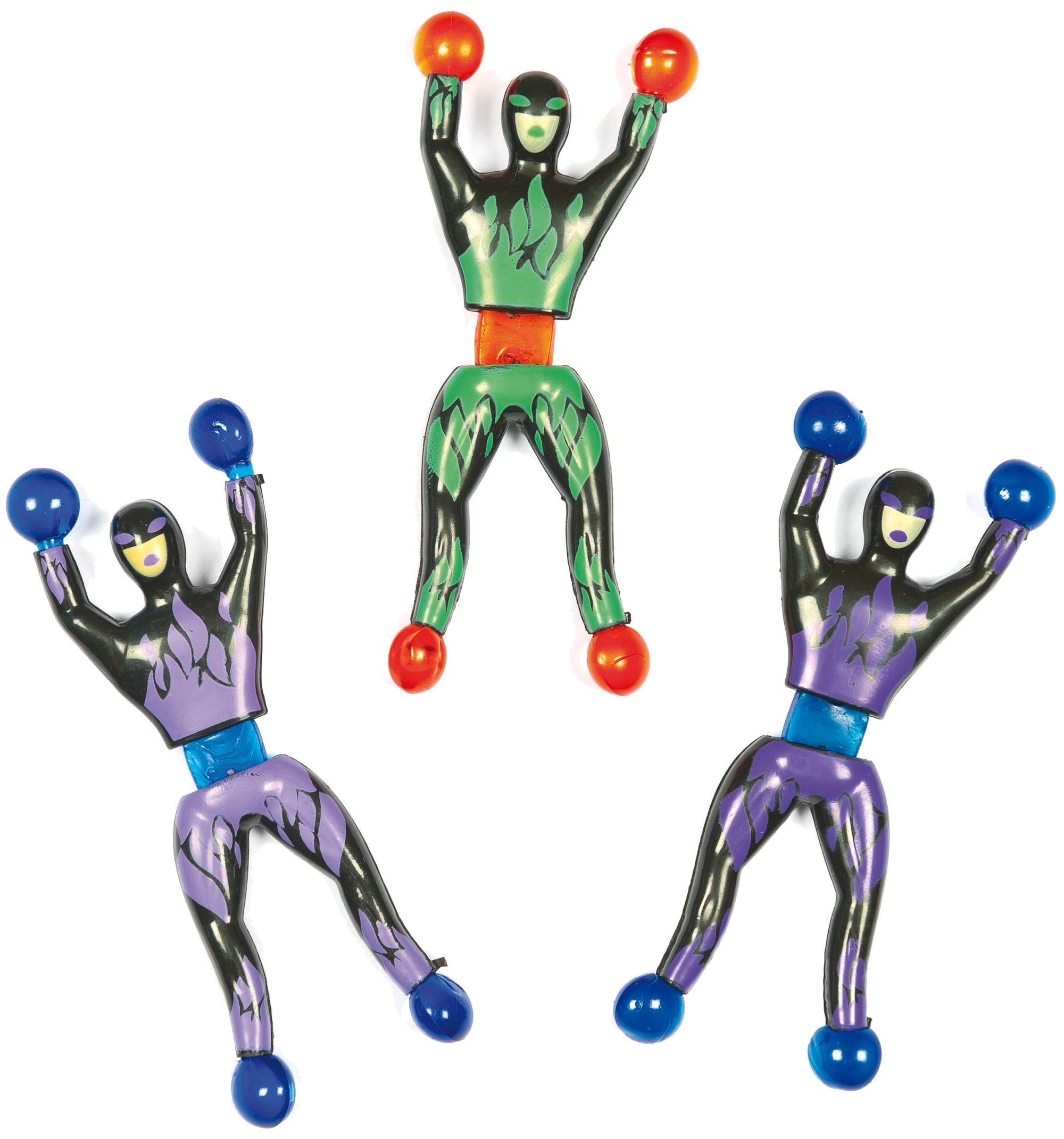 Baker Ross EF878 Hero Wall Crawlers (Pack of 6) Party Bag Filler Small Toys for Kids