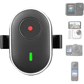Remote for insta360 GO Ultra/X5/X4 Air/X3/Ace Pro 2 Accessories | Mini Ring Control for Go pro Hero 13 12 Mission 1 Max 2 For DJI Osmo Action 6 5 360 Phone Wireless Remote Black
