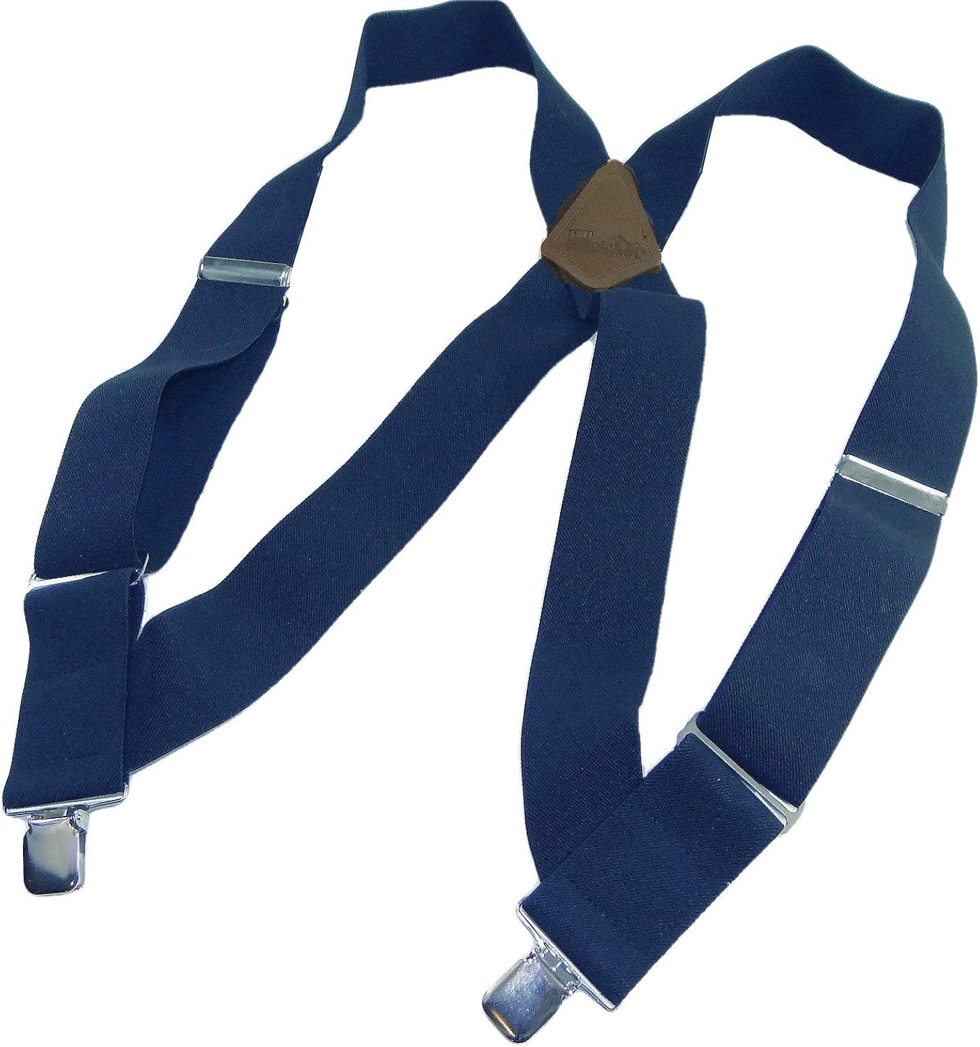 HoldUp Hipclip Series Trucker Style 2" wide Xback Suspenders (Blue