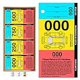 Rio Salto 3 Part Valet Parking Tickets Perforated