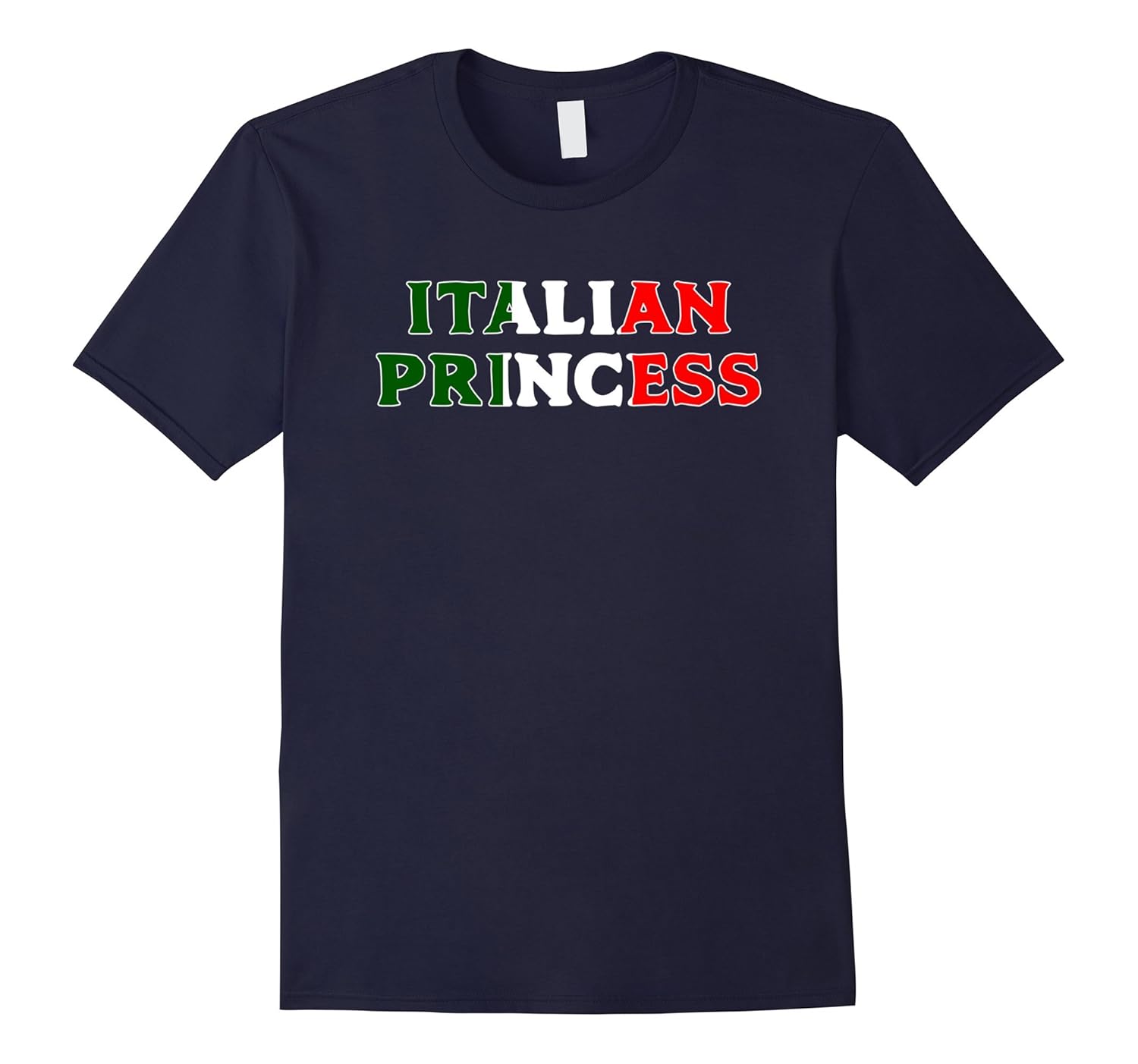 Italian Princess T-shirt Italian Flag Shirt Italia Colors-ANZ