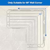 UUlioyer Corner Shower Caddy 2-Pack Stainless Steel No Drilling view 5