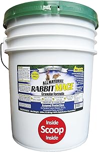 Nature's Mace Rabbit Mace 30lb Granular/Treats 19,000 Sq. Ft. / Rabbit Repellent and Deterrent/Keep Rabbits Out of Your Lawn and Garden/Safe to use Around Children & Plants