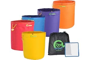 iPower 5-Gallon 5-Bag Herbal Ice Bubble Hash Bag Essense Extractor Kit Free Carrying Bag & Pressing Screen Included Zenhydro 