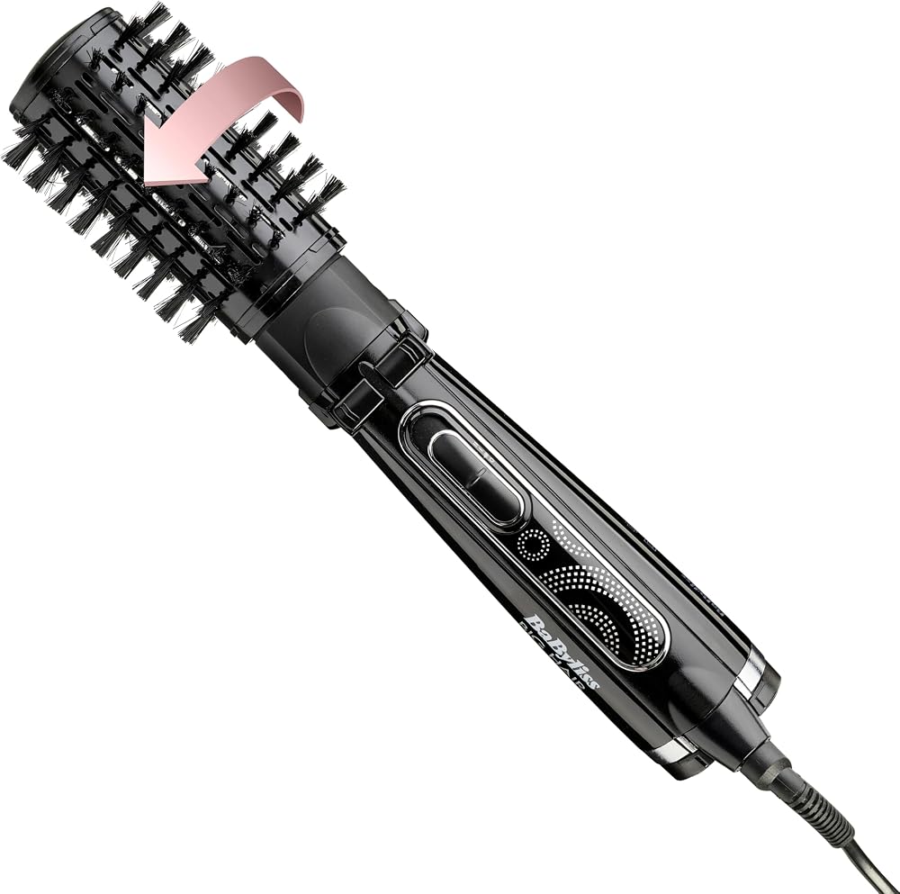 BaByliss Big Hair Rotating Hair Dryer Brush 50mm 2885U Black