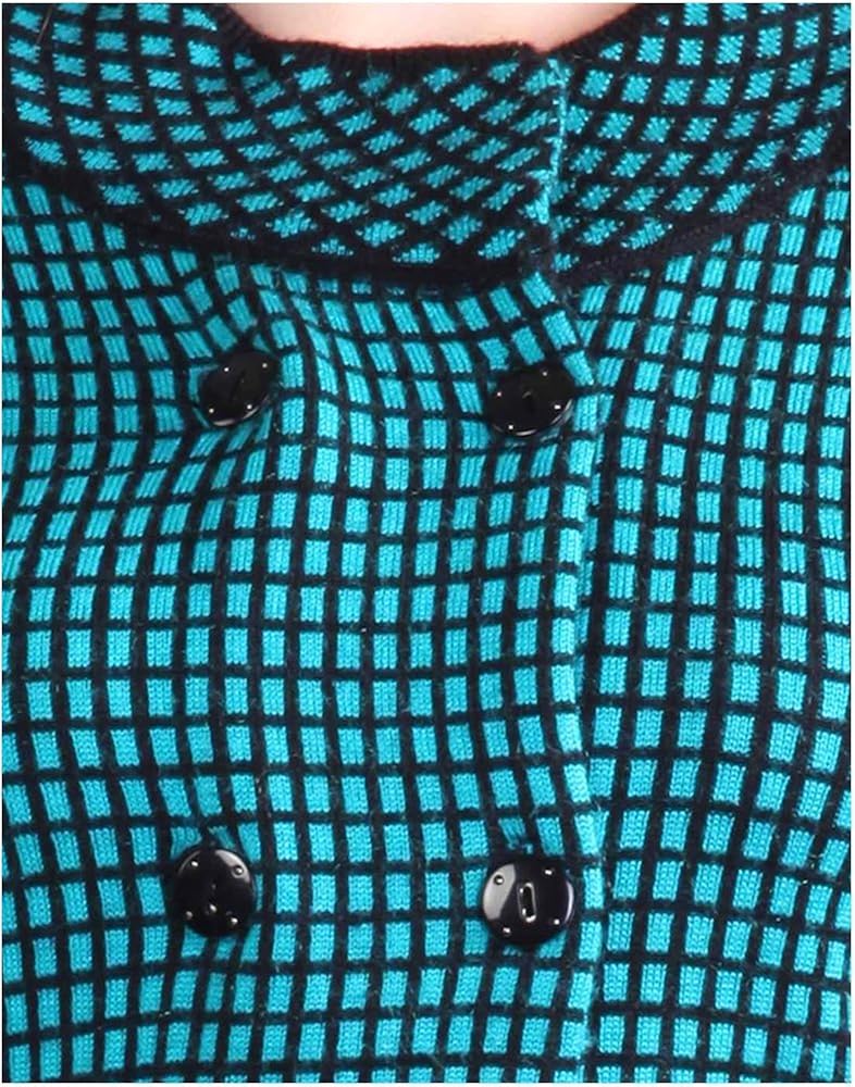 montrex turquoise double breasted coat for women