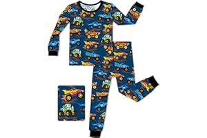babee Reshinee Bamboo Viscose Toddler Pajamas Boys Girls Baby 12M-8Y Pjs Sets Kids 2pcs Snug fit Long-Sleeve Sleepwear
