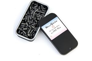 McAjnsu 120Pcs Premium Lighter Flints | Universal Refills for Zippo, Clipper & Most Lighters | High-Ignition, Long-Lasting Flint Replacement Kit, Black