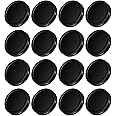 uxcell 16Pcs Mason Jar Lids, 86mm/3.39" Wide Mouth Tin Plate Caps Leak Proof for Canning Jars Kitchen Storage (Black)