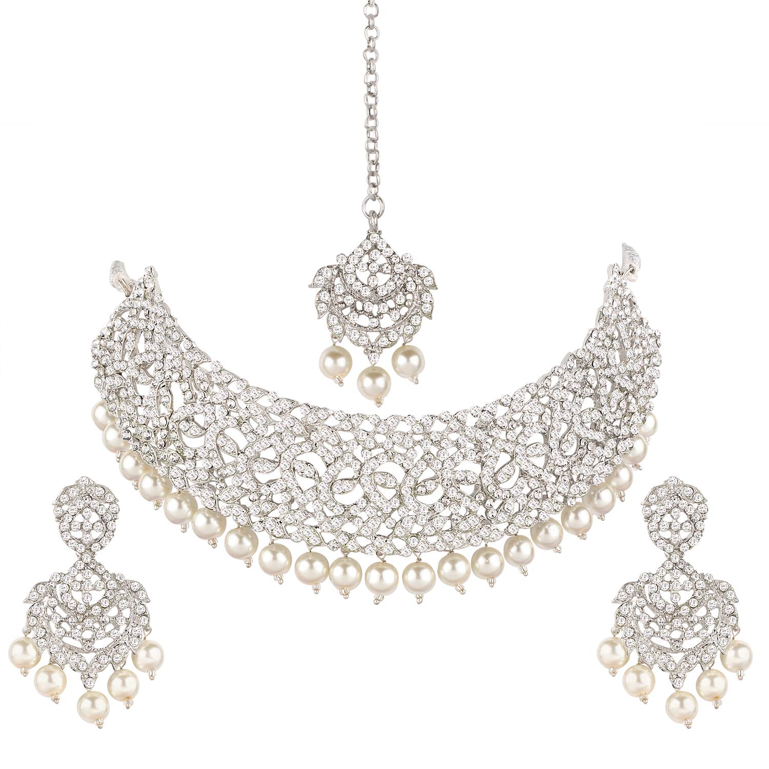 Buy Rudra artificial jewellery white American Diamond for women