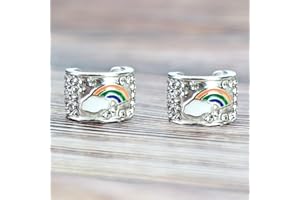 HEYGOO 2 Pack Rainbow Stethoscope Charms, Stethoscope Id Name Tag